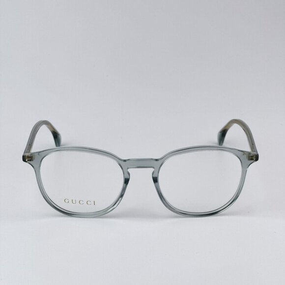 Gucci GG0551O 014BRAND NEW Eyeglasses Transparent Milky Light Grey Women